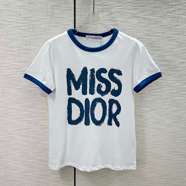 送料無料ミス ディオール コピー グラフィティ コットン リネン ジャージー Tシャツ 3色 det91675